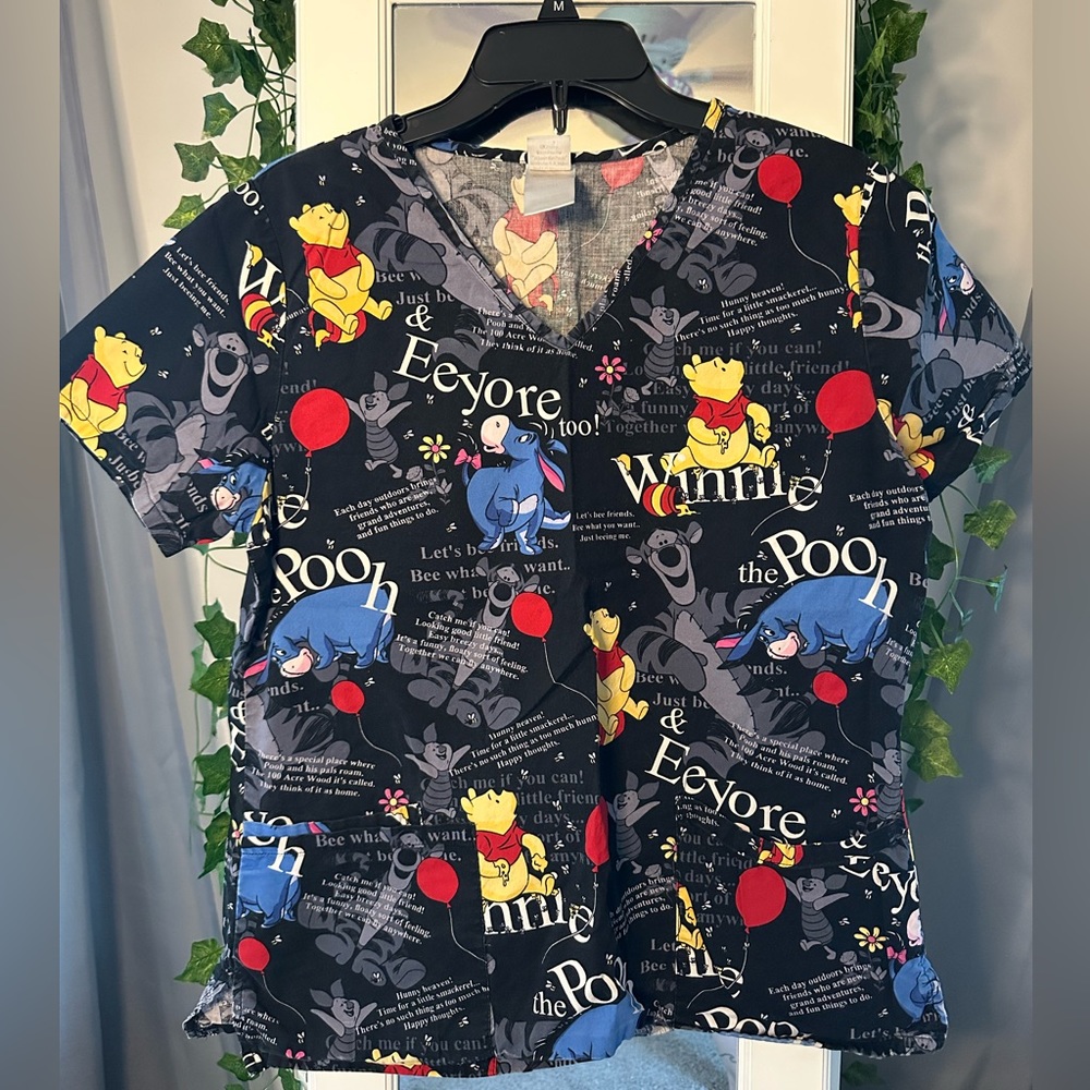 winnie the pooh small scrub top!
